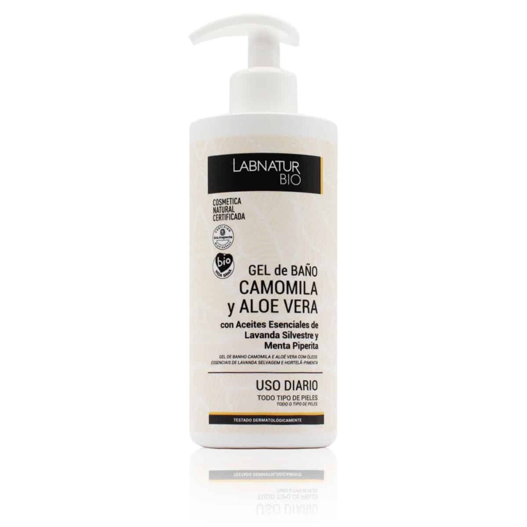 GEL DE DUCHA CAMOMILA Y ALOE VERA PVP : 8,95 €